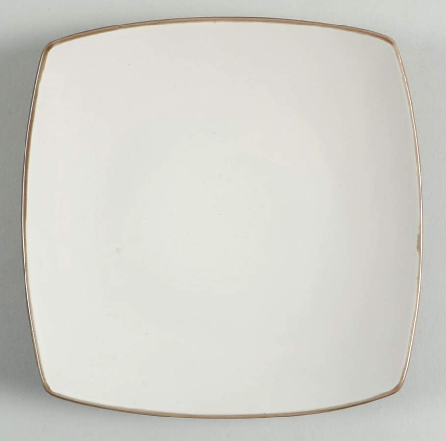 Soho Lounge Two Tone Brown Salad Plate by Gibson Designs-1