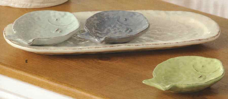 Lakeside Condiment Set - Set of 3 Motif Bowls with Tray by Grasslands Road-1
