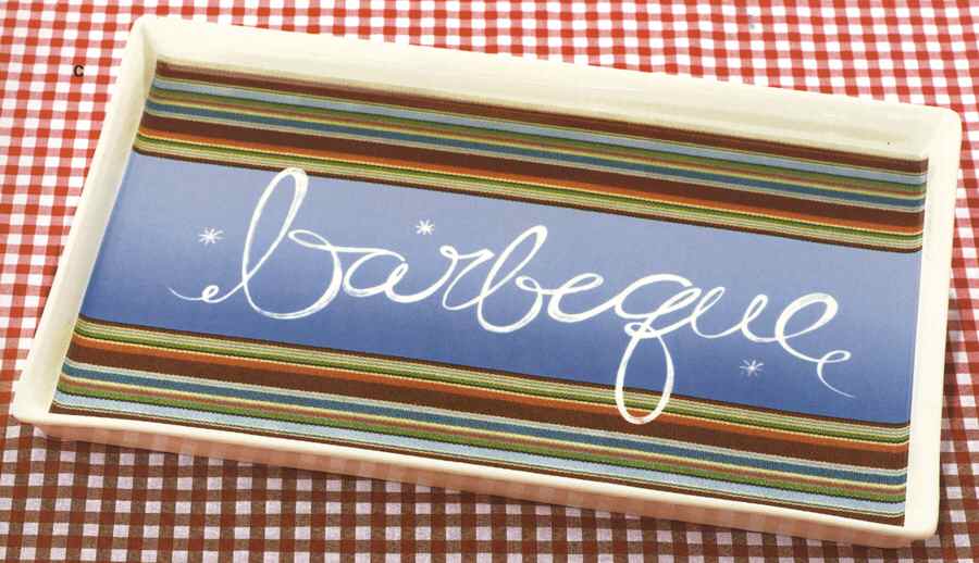 Backyard Bbq 16" Rectangular Serving Platter by Grasslands Road-1