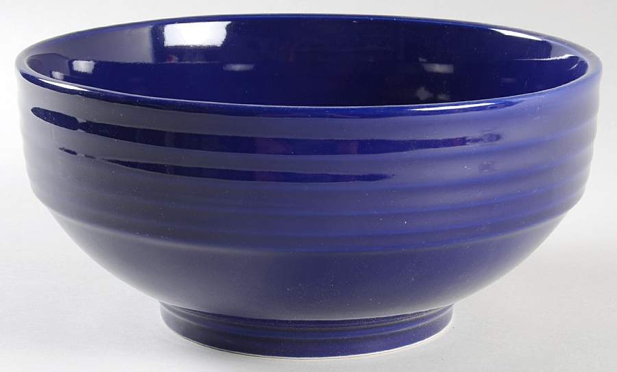 Stanza Cobalt Blue 9" Salad Serving Bowl by Gibson Designs-1