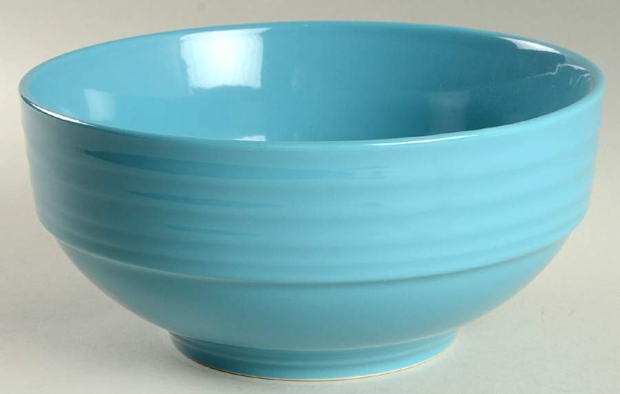 Stanza Turquoise 9" Round Vegetable Bowl by Gibson Designs-1