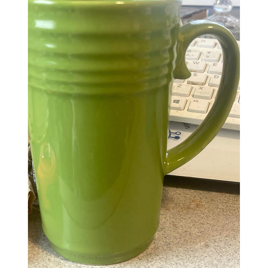 Stanza Green Latte Mug by Gibson Designs-1