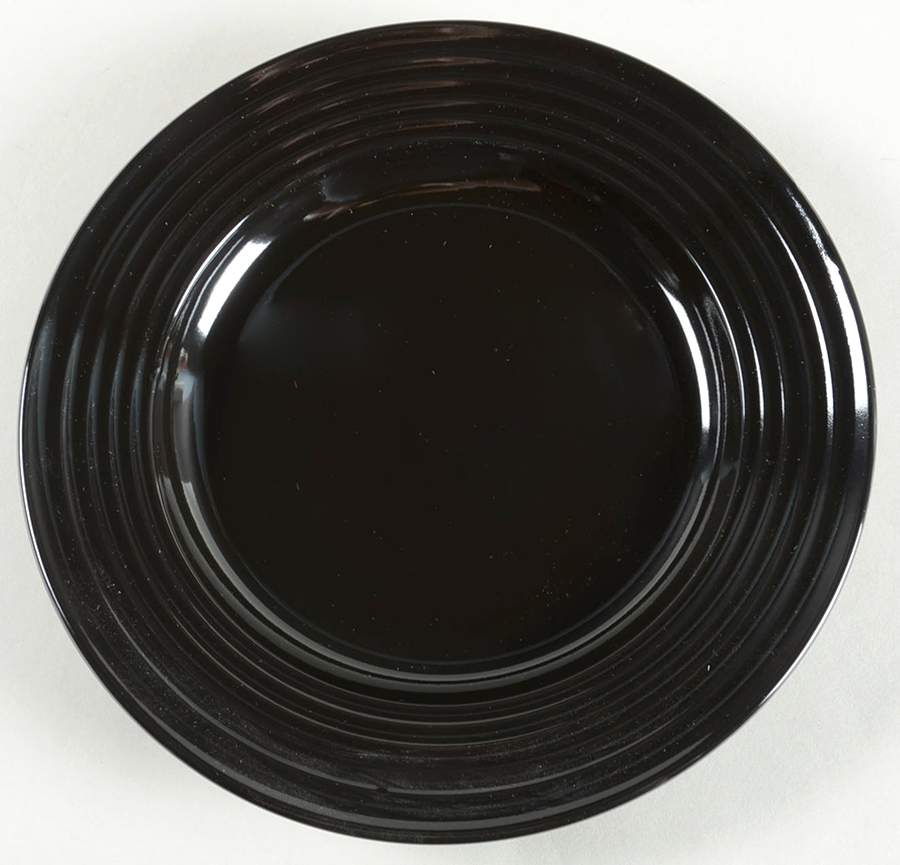 Stanza Black Salad Plate by Gibson Designs-1