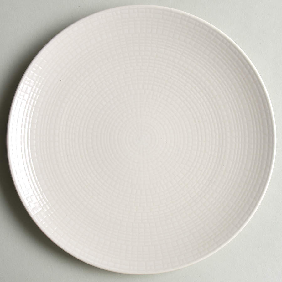Modulo Nature Cream Dessert/Pie Plate by Guy Degrenne-1