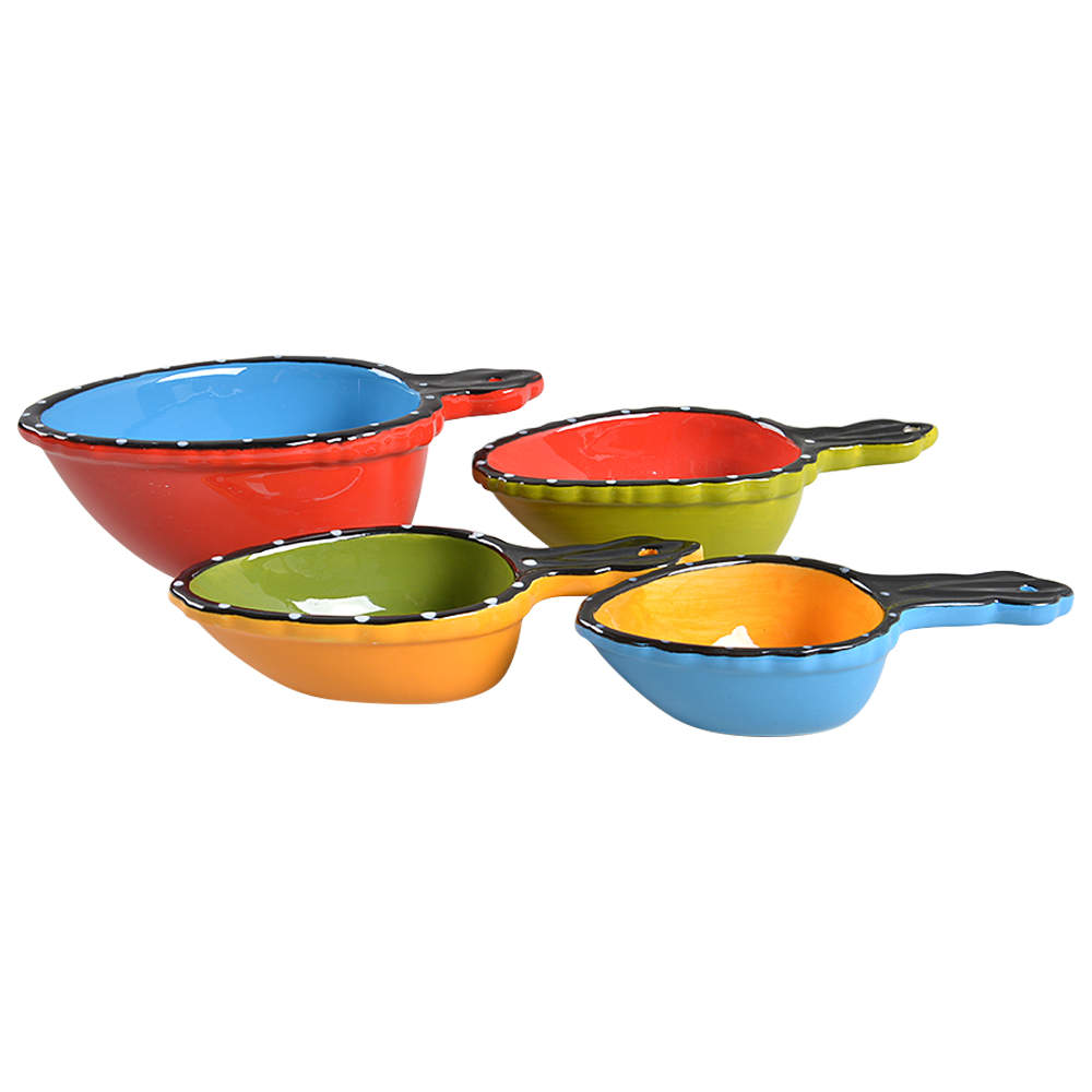 Pueblo Springs Measuring Cup Set (1 Cup,1/2 Cup,1/3 Cup,1/4 Cup) by Gibson Designs-1