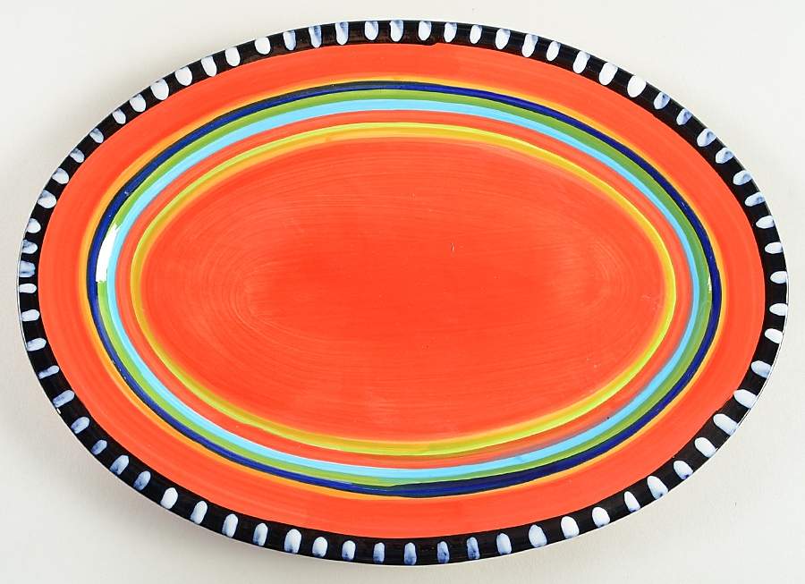 Pueblo Springs 14" Oval Serving Platter by Gibson Designs-1