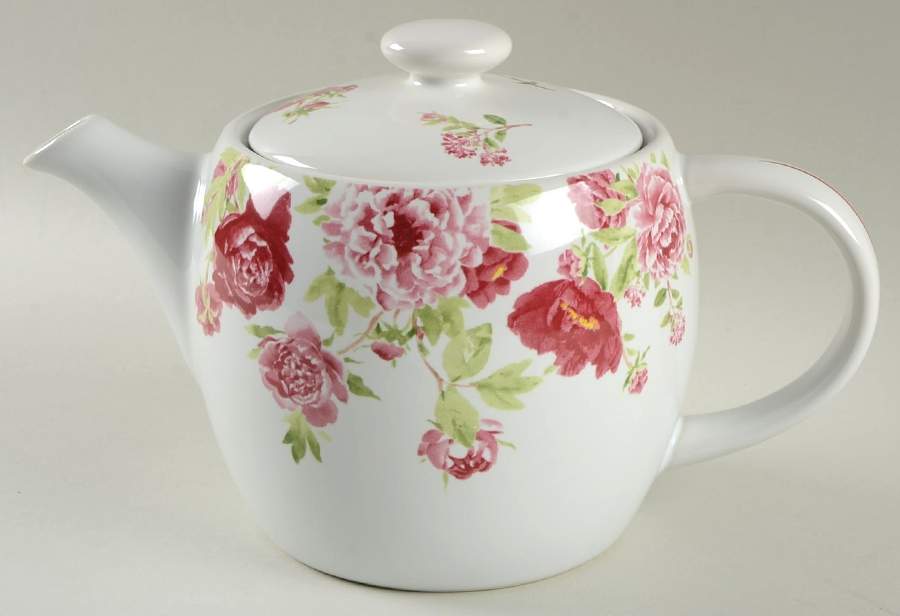 Blossoming Rose Teapot & Lid by Gorham-1