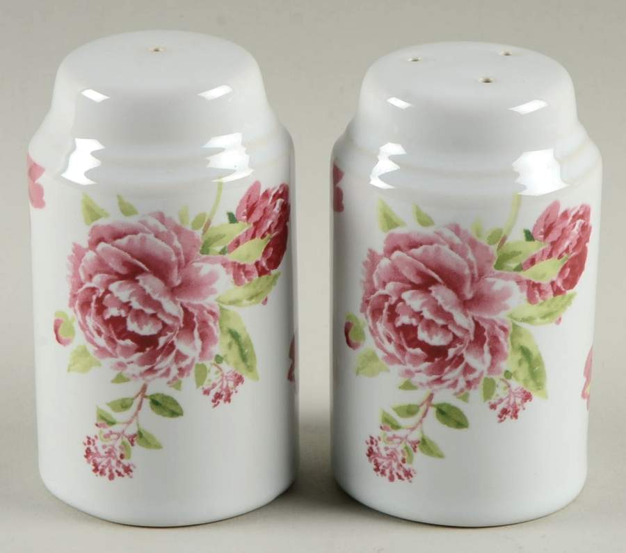 Blossoming Rose Salt & Pepper Set by Gorham-1