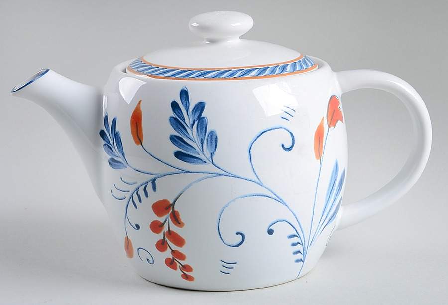 Spanish Botanica Teapot & Lid by Gorham-1