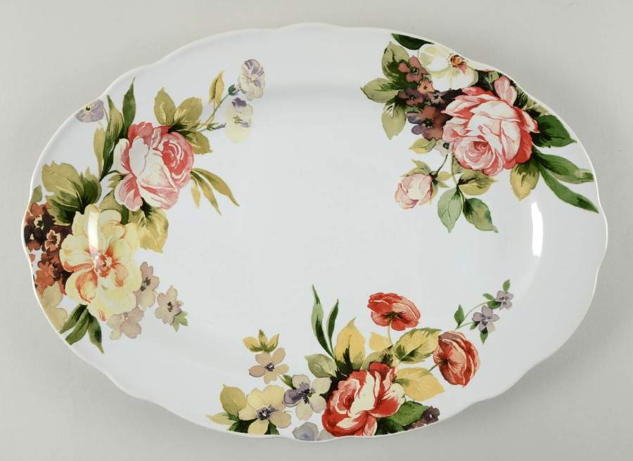 Georgian Estate 14" Oval Serving Platter by Gorham-1