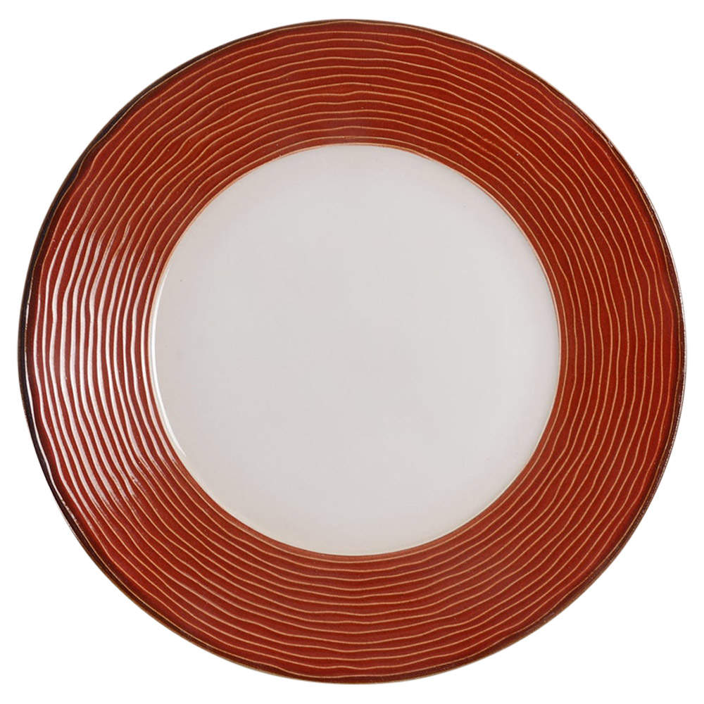 Swirl Red Dinner Plate by Gourmet Expressions-1