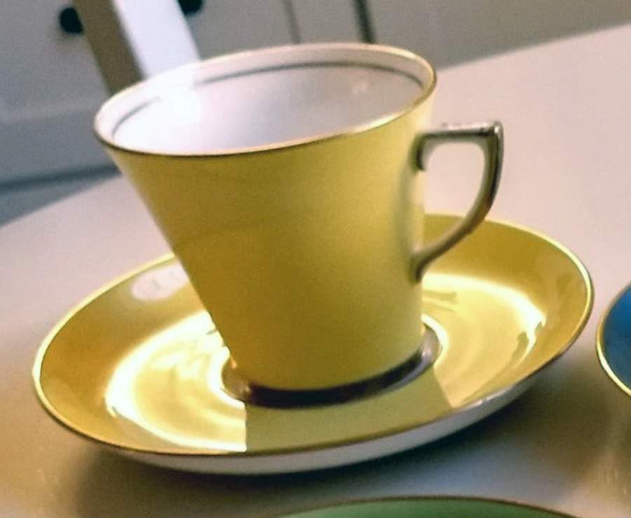 8145 (Various Colors) Flat Cup & Saucer Set by Grosvenor-1