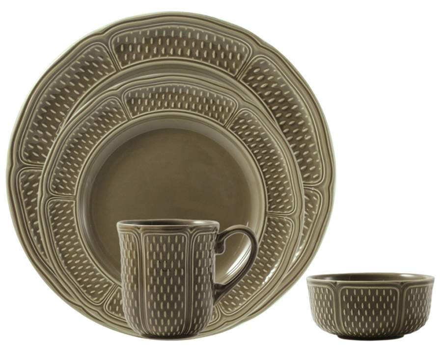 Pont Aux Choux Taupe Dinner Plate by Faiencerie De Gien-1