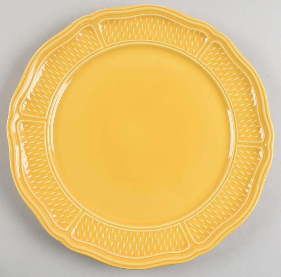 Pont Aux Choux Yellow Service Plate (Charger) by Faiencerie De Gien-1