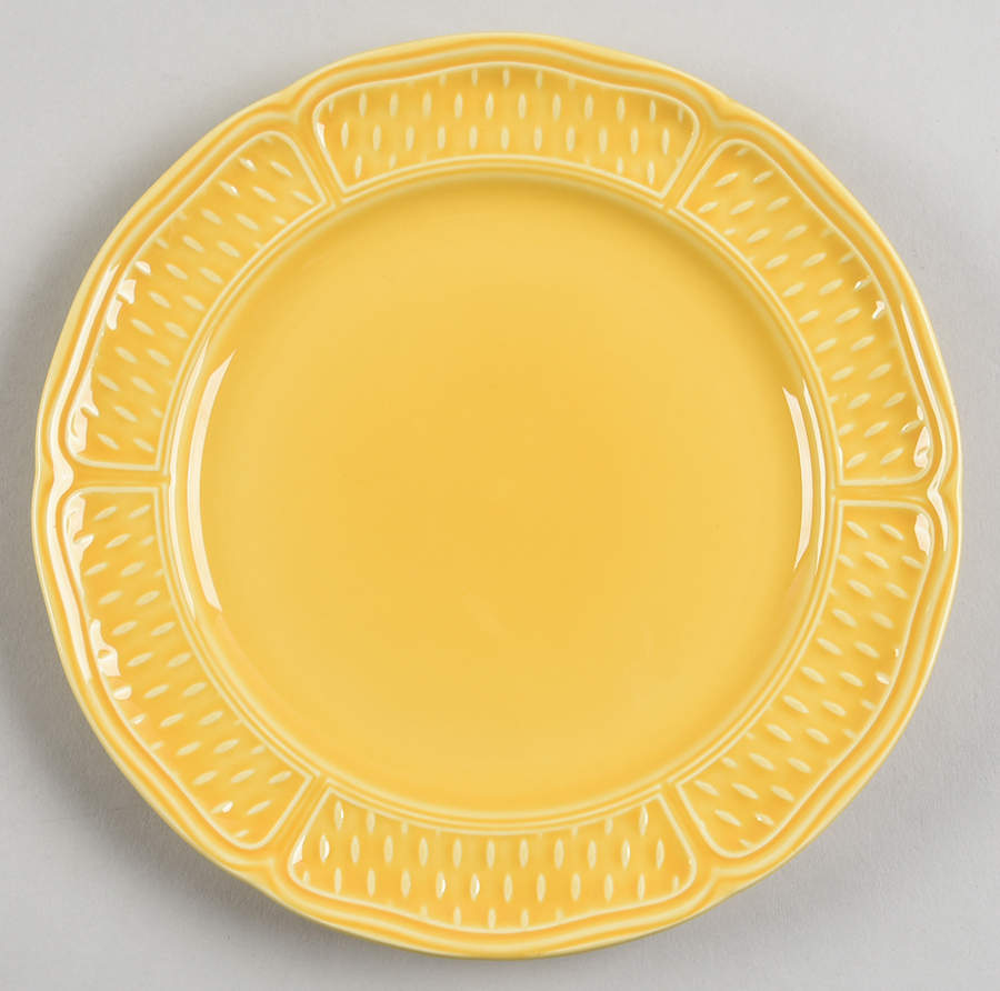 Pont Aux Choux Yellow Canape Plate by Faiencerie De Gien-1