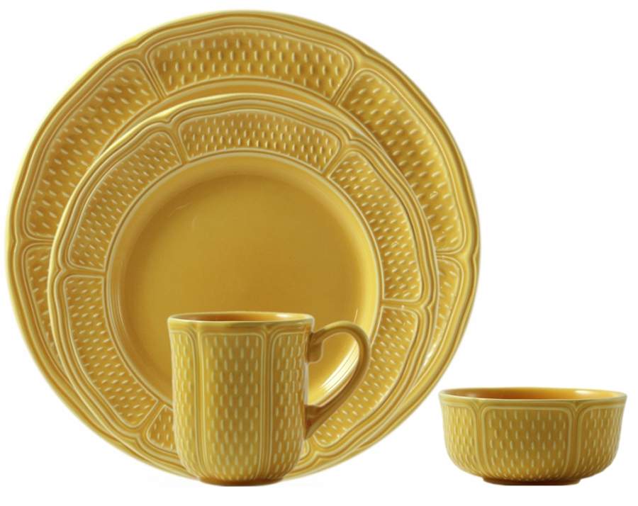 Pont Aux Choux Yellow Dinner Plate by Faiencerie De Gien-1