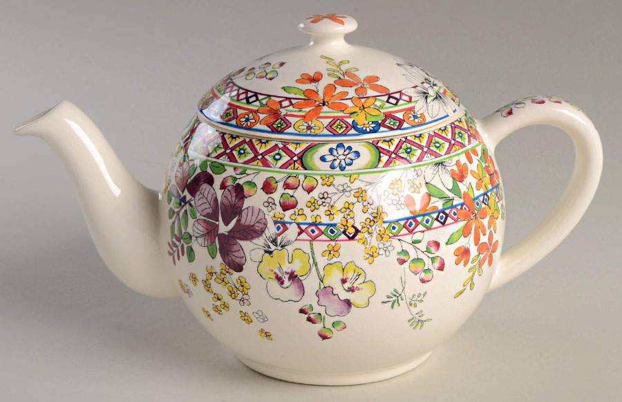Bagatelle Teapot & Lid by Faiencerie De Gien-1