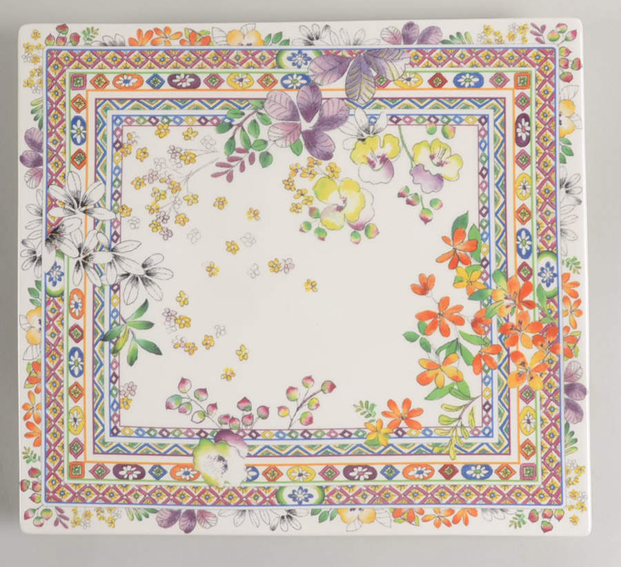 Bagatelle 11" Square Tray by Faiencerie De Gien-1