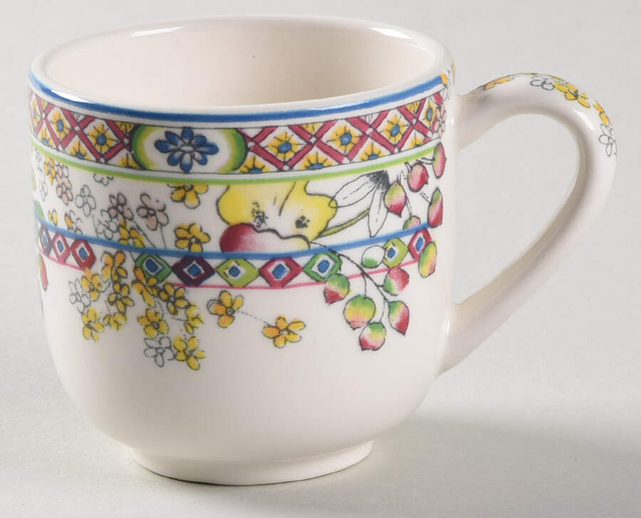 Bagatelle Flat Demitasse Cup by Faiencerie De Gien-1