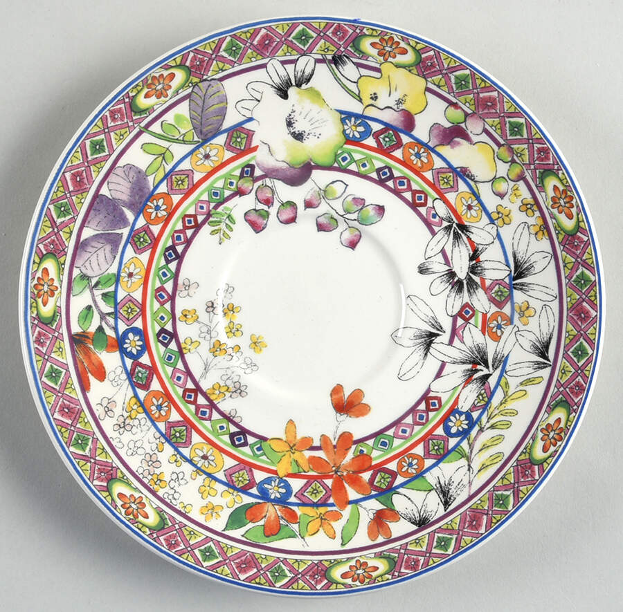 Bagatelle Saucer for Breakfast Cup by Faiencerie De Gien-1