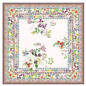 Bagatelle 47" Square Tablecloth by Faiencerie De Gien-1