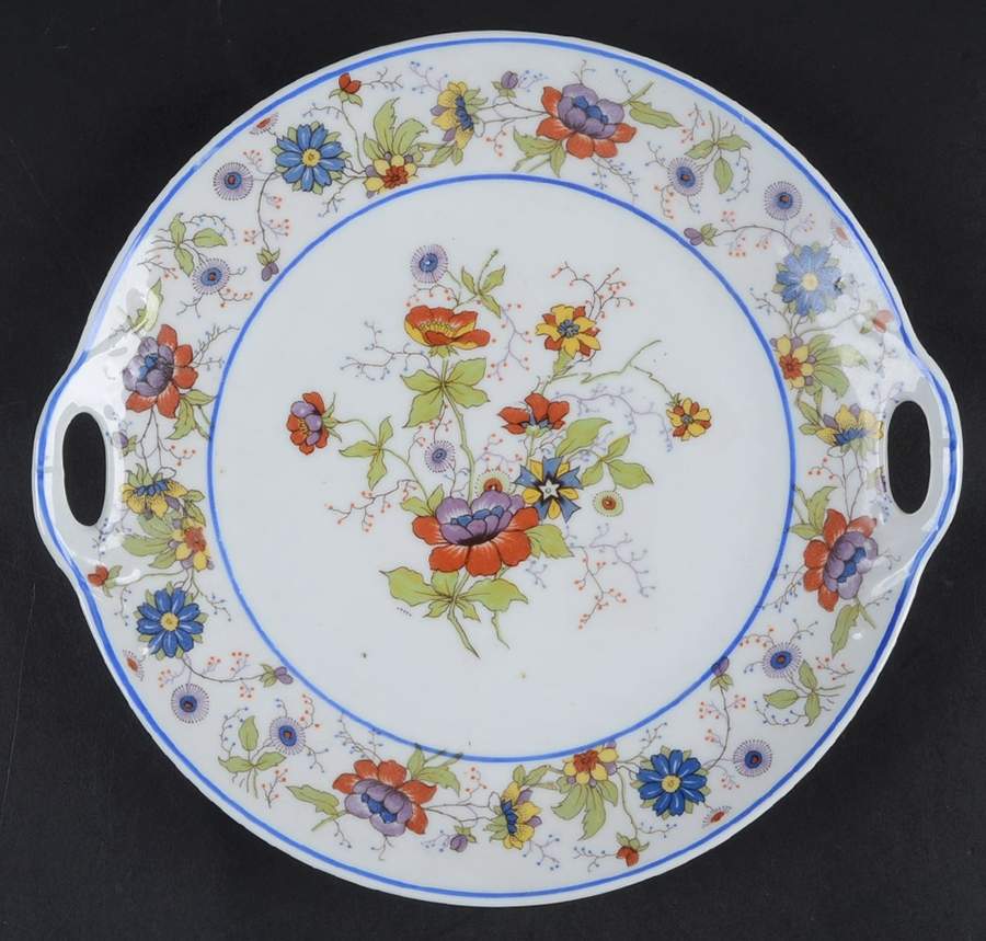 EAM45 Handled Cake Plate by E & A Muller-1