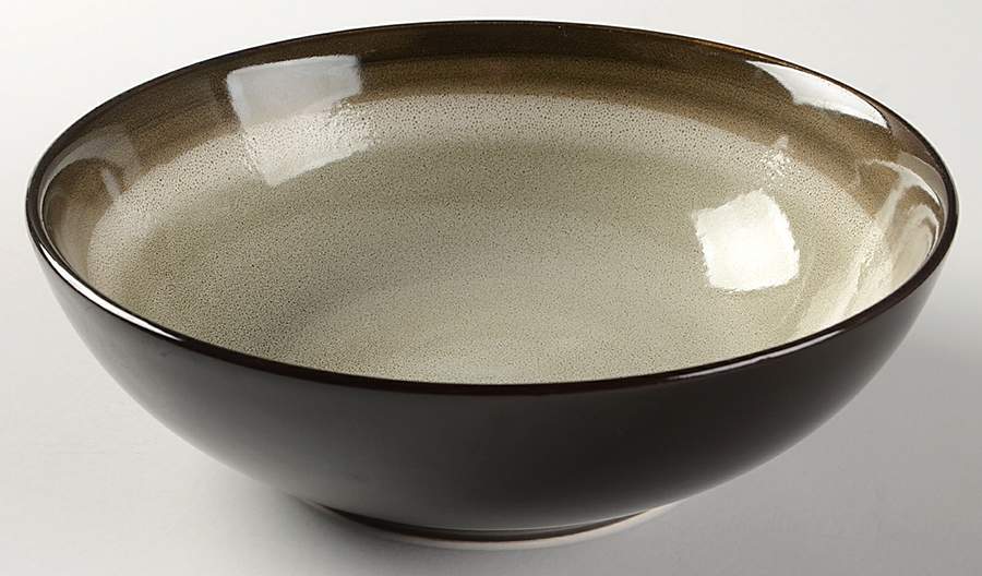Couture Bands Brown Soup/Cereal Bowl by Gibson Designs-1
