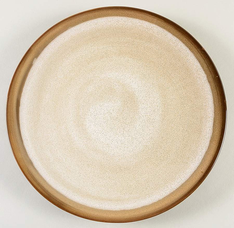 Couture Bands Brown Dinner Plate by Gibson Designs-1