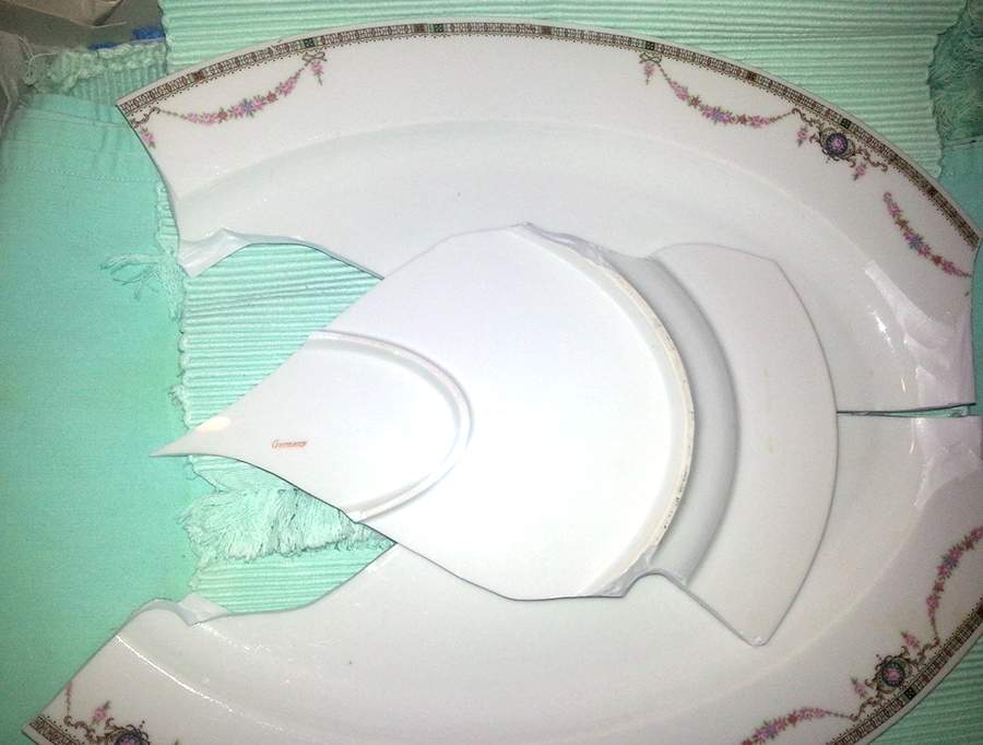 GMY324 17" Oval Serving Platter by Germany-1