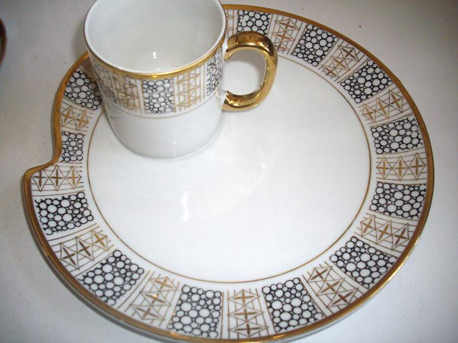 Mosaic Snack Plate & Cup Set by Georg Jensen-1
