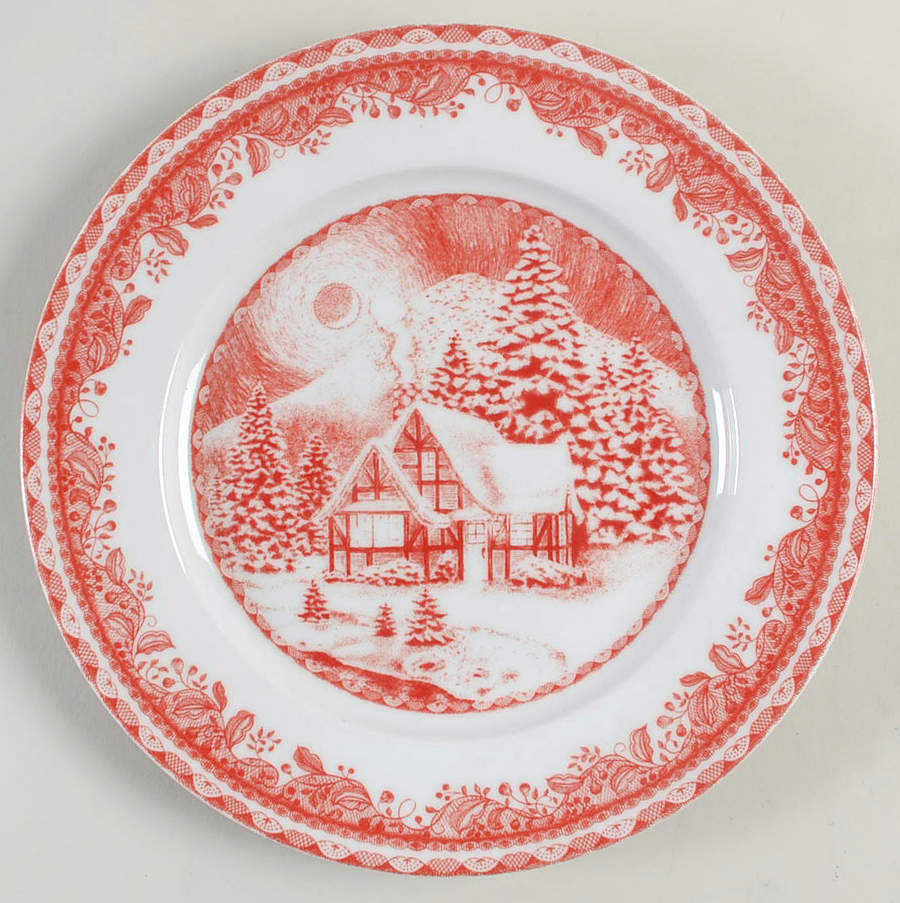 Holiday Retreat Salad Plate by Gibson Designs-1