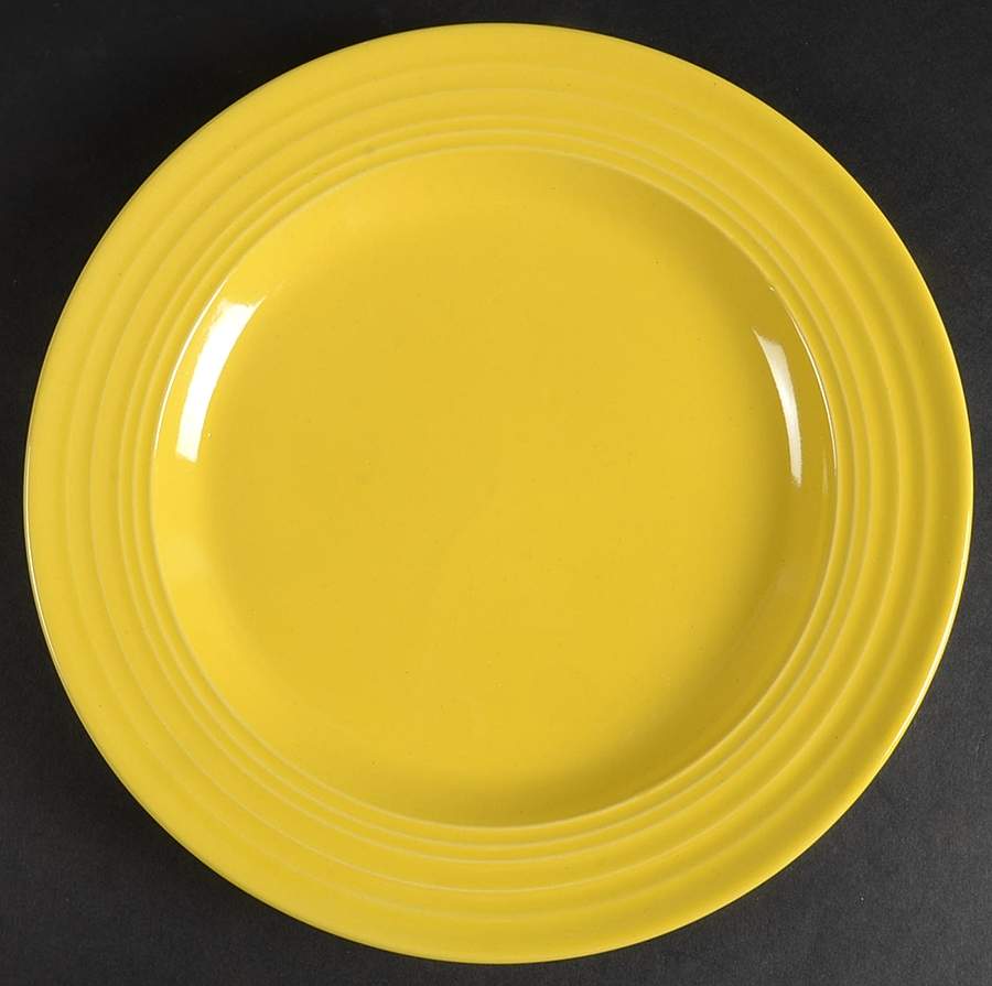 Stanza Yellow Dinner Plate by Gibson Designs-1