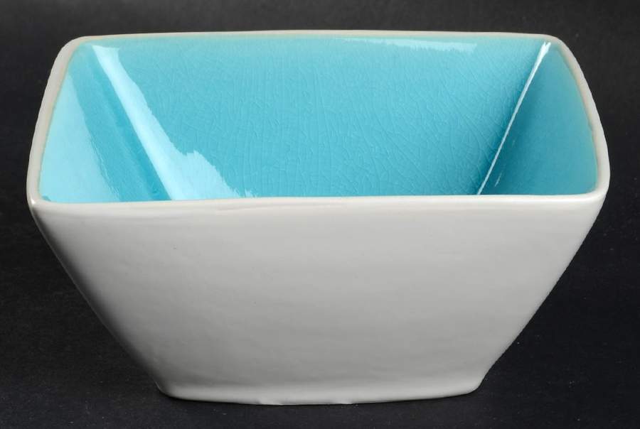 Urban Luxe Turquoise Soup/Cereal Bowl by Gibson Designs-1