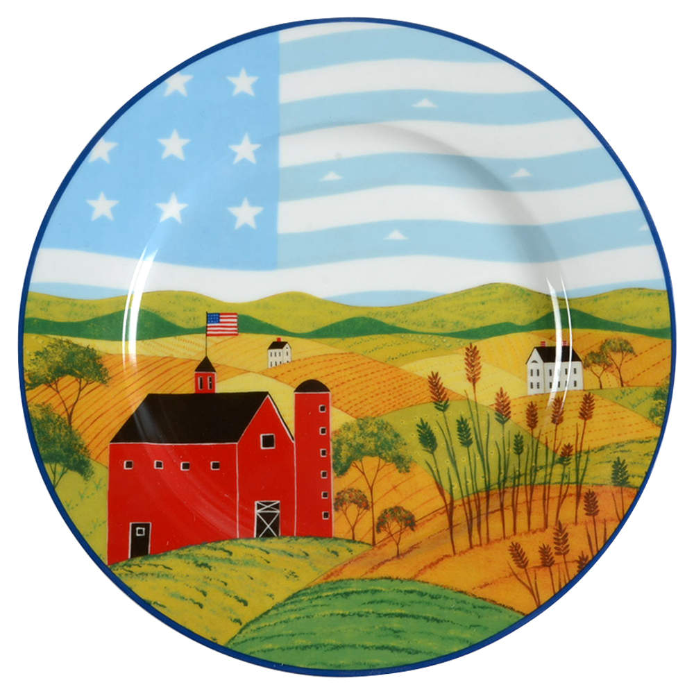 America the Beautiful Dinner Plate by Gibson Designs-1