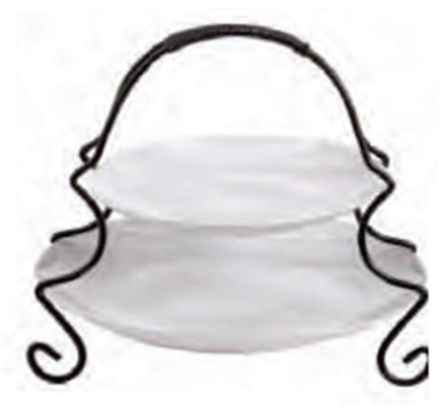Gracious Dining 2 Tiered Serving Tray by Gibson Designs-1