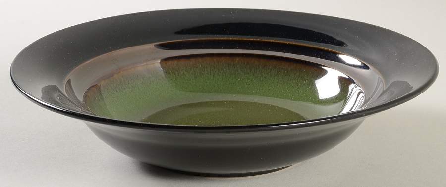 Calypso Court Green Soup/Cereal Bowl by Gibson Designs-1