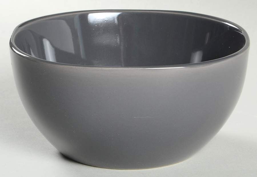 Soho Lounge Solid Gray Soup/Cereal Bowl by Gibson Designs-1
