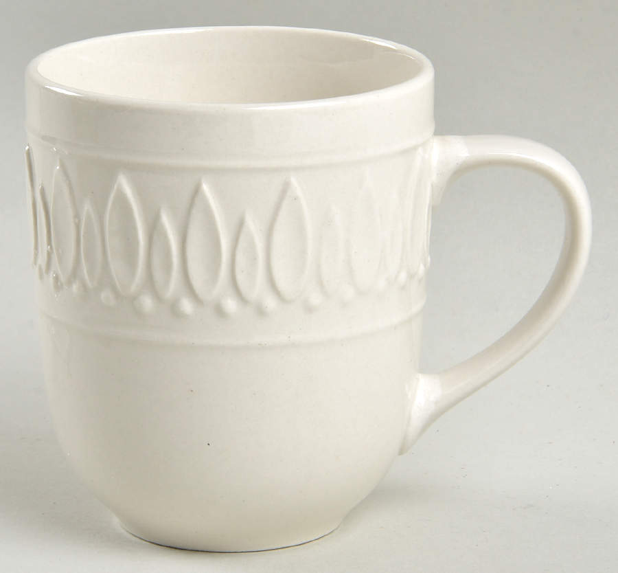 White Diamonds II (Gray White) Mug by Gibson Designs-1