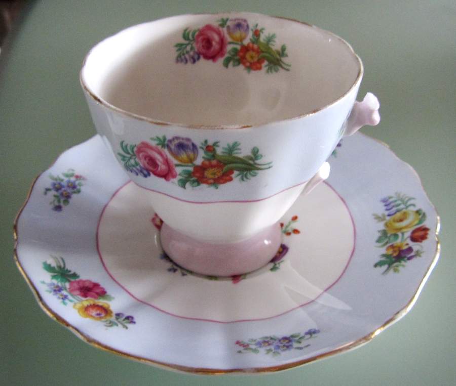 A534 Footed Cup & Saucer Set by Grosvenor-1