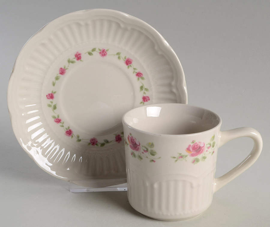 GID356 Flat Cup & Saucer Set by Gibson Designs-1