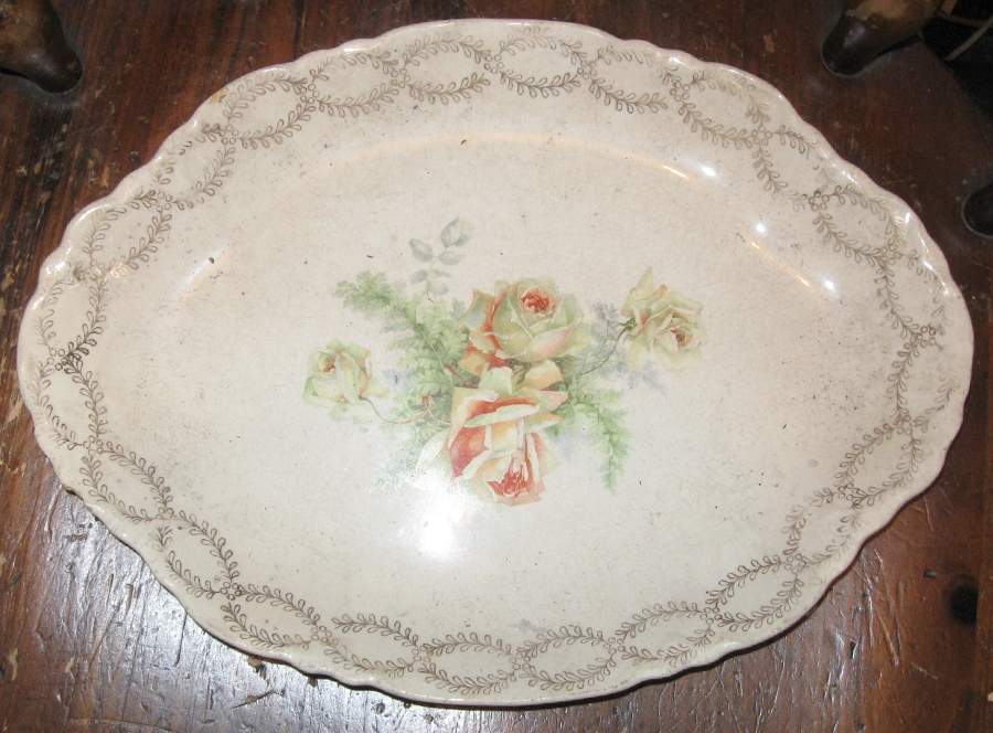 GEO423 12" Oval Serving Platter by WS George-1