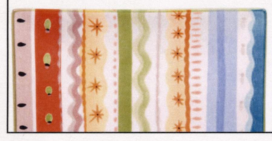 Jamiaca Stripe Square Salad Plate by Global Design Connections-1