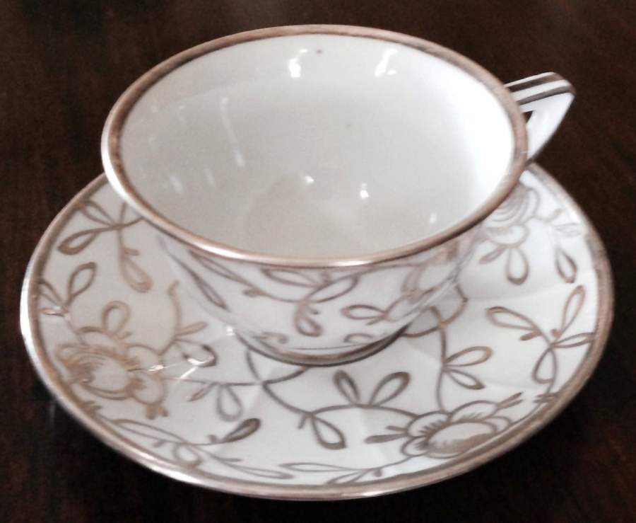 GIN329 Flat Cup & Saucer Set by Ginori 1735-1