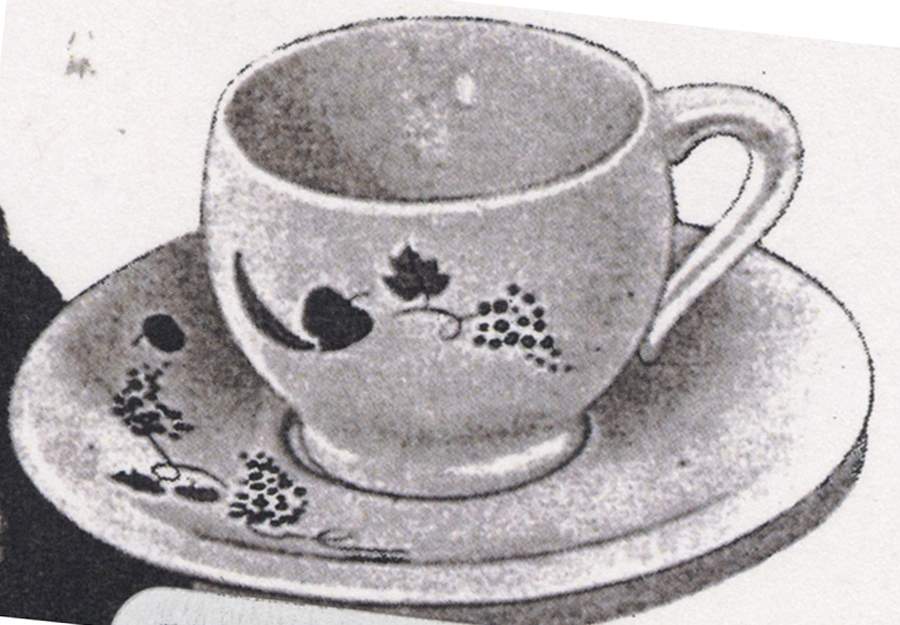Monaco Footed Cup & Saucer Set by WS George-1