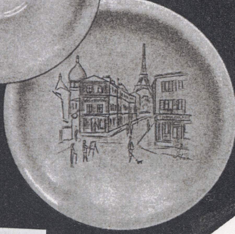 Scenerama Salad Plate by WS George-1