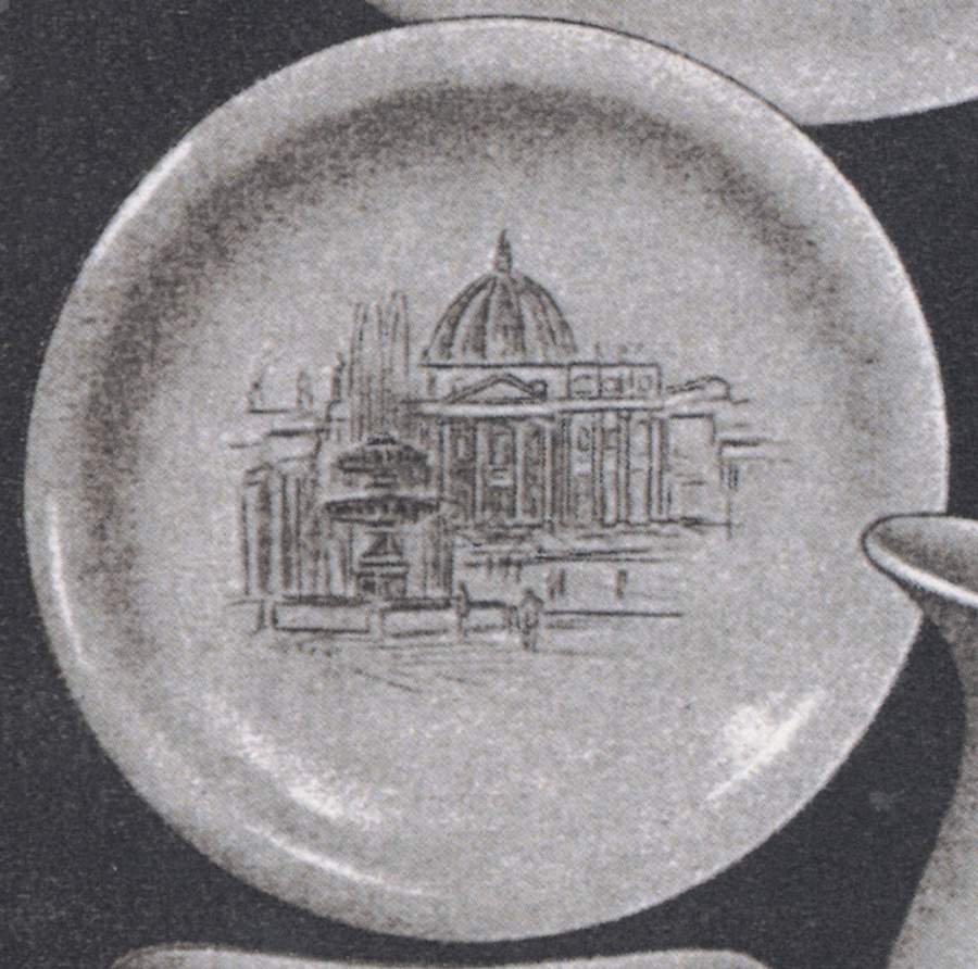 Scenerama Bread & Butter Plate by WS George-1