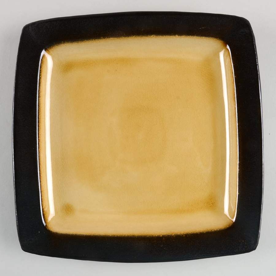 Ocean Paradise Amber Square Dinner Plate by Gibson Designs-1