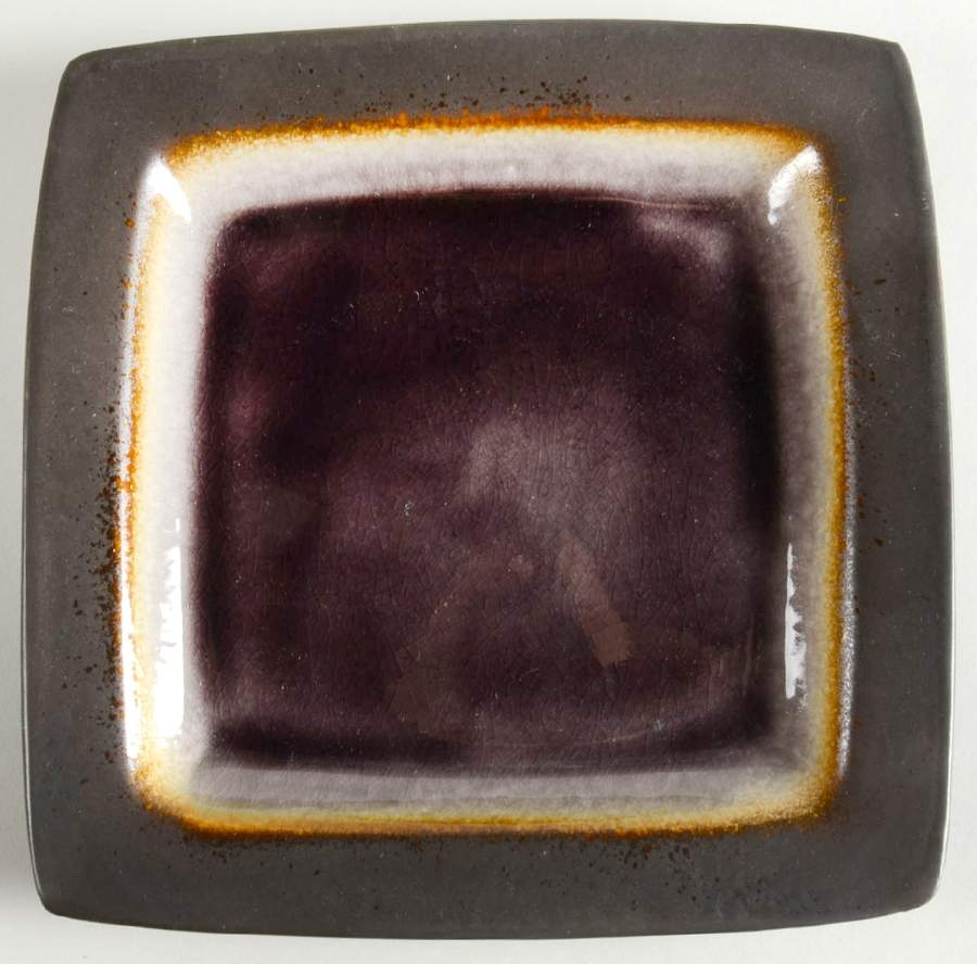 Ocean Paradise Purple Square Salad Plate by Gibson Designs-1