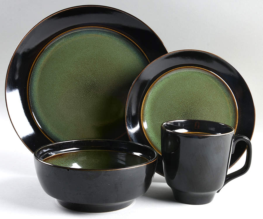 Bella Galleria Green 4 Piece Place Setting by Gibson Designs-1