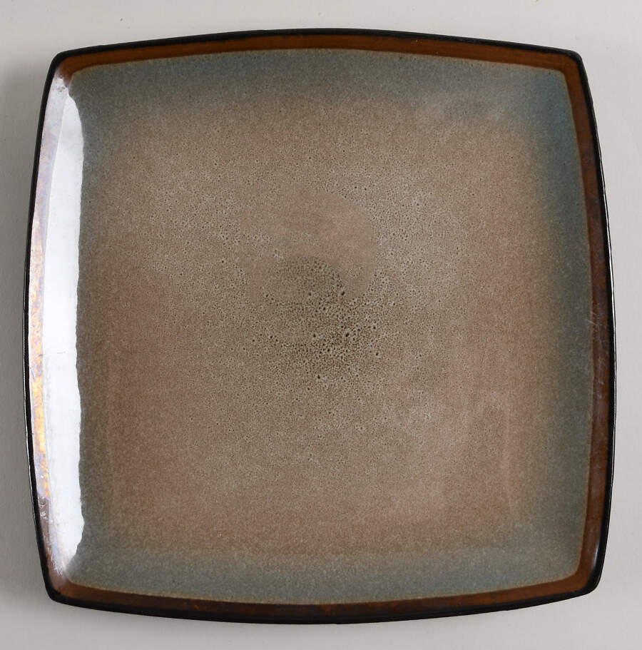 Tequesta Square Green Square Dinner Plate by Gibson Designs-1